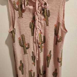 Knit pink catus dress